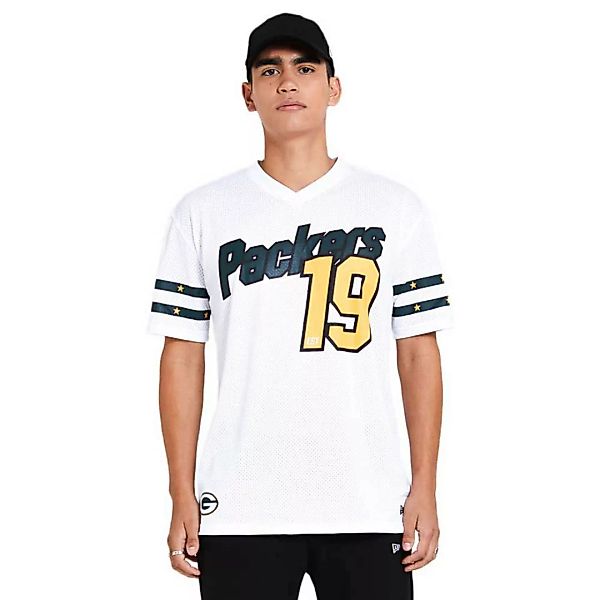 New Era Nfl Stripe Oversized Green Bay Packers Kurzärmeliges T-shirt M Whit günstig online kaufen