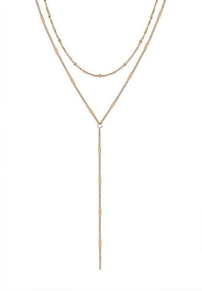 Hey Happiness Y-Kette Layering Kugel & Plättchen, Vergoldete Damen Lariat-K günstig online kaufen