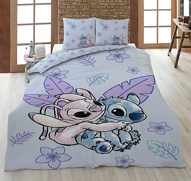 AY!Max Kinderbettwäsche Disney Lilo und Stitch Wende Bettwäsche 2tlg 135 x günstig online kaufen