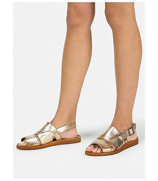 Felmini Wide Fit Sandalen Leder Riemchensandalette günstig online kaufen
