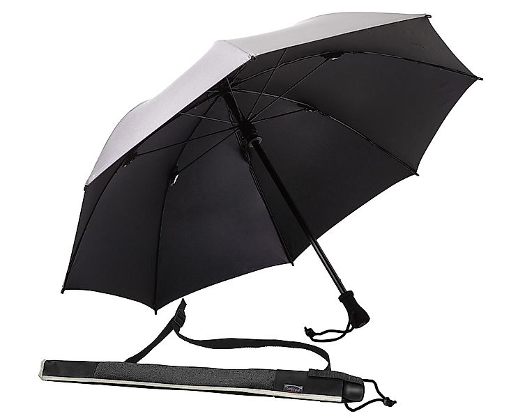 EuroSCHIRM® Stockregenschirm birdiepal® outdoor, silber, extra günstig online kaufen
