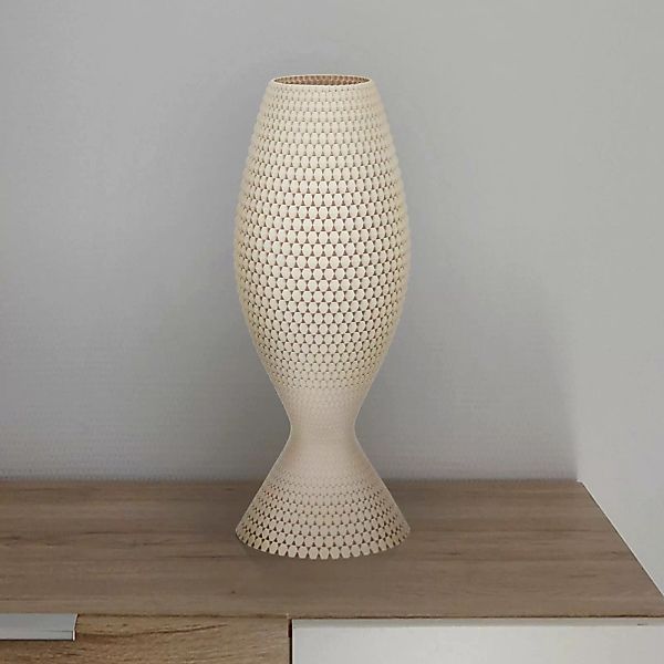 Tischlampe Diamant aus Biomaterial, linen, 33 cm günstig online kaufen