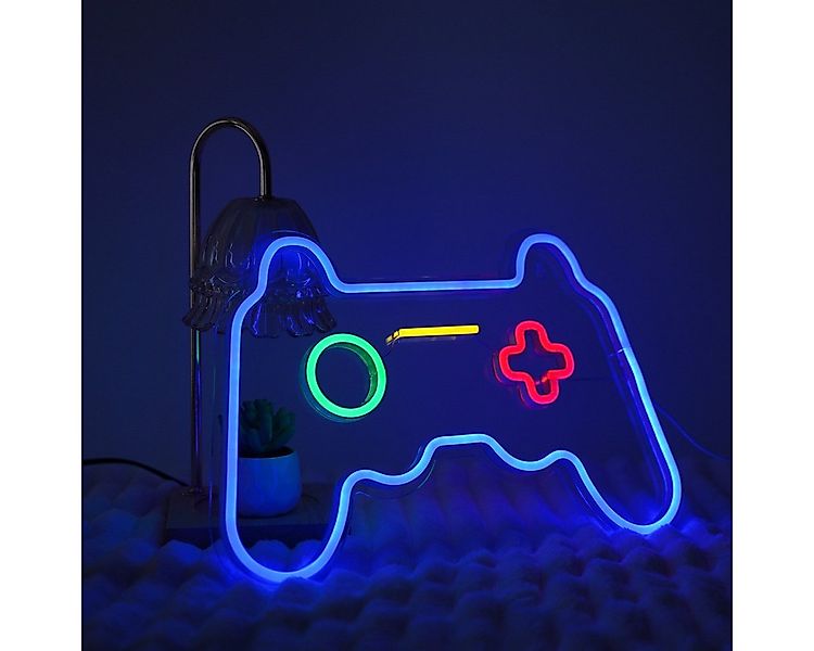 POPOLIC LED Dekolicht Spiel Leuchtreklame Gamepad Controller Leuchtreklamen günstig online kaufen