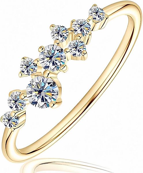 Jumpeak Diamantring Diamond Ring for Women,Ring Gold Damen 585 Echtgold,Eng günstig online kaufen