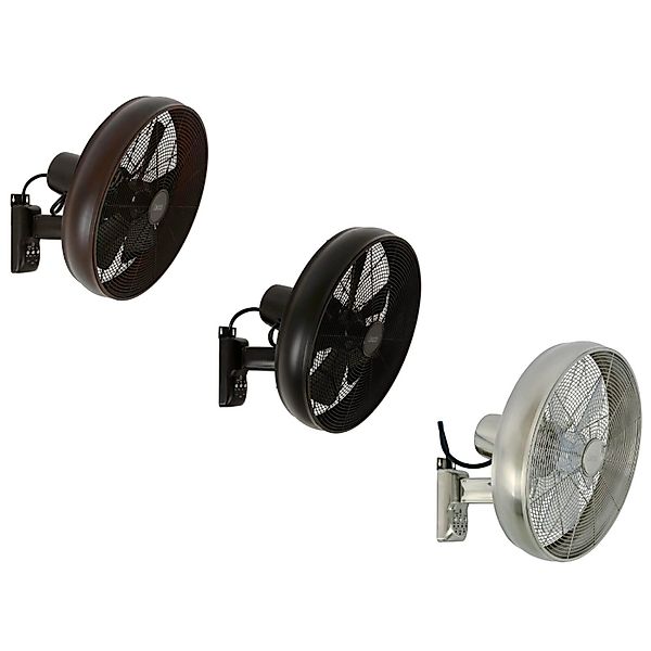 Lucci Air Retro Design Wandventilator Breeze Wall Mit Fernbedienung Chrom günstig online kaufen