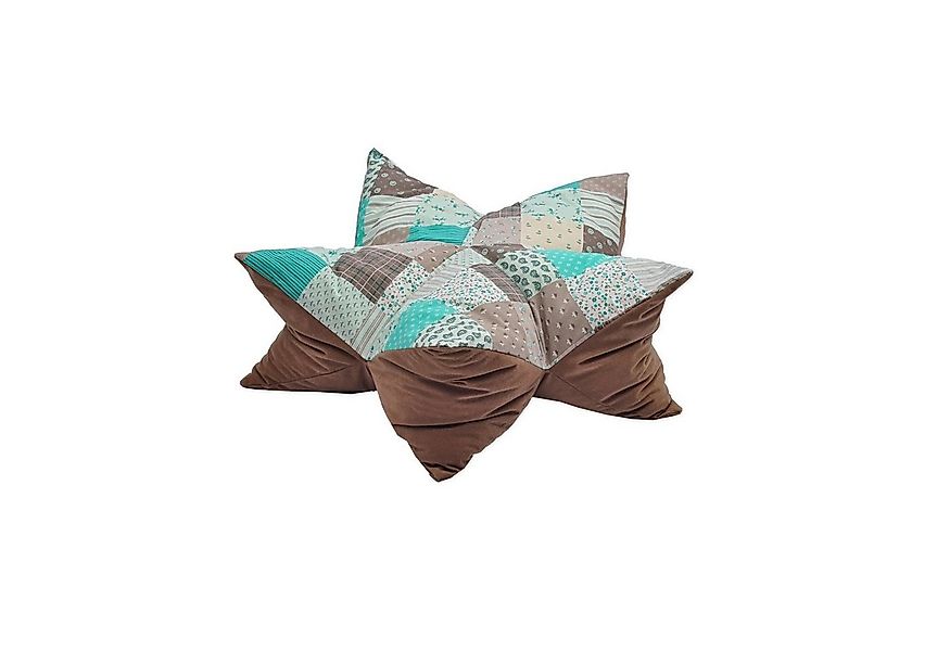 Aumüller Tierkissen Sternenkissen Patchwork Grün, 85 cm, Liegekissen für Hu günstig online kaufen