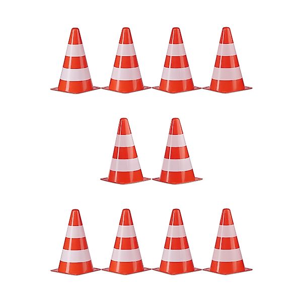 relaxdays Abstandshalter Warnkegel 10er Set günstig online kaufen