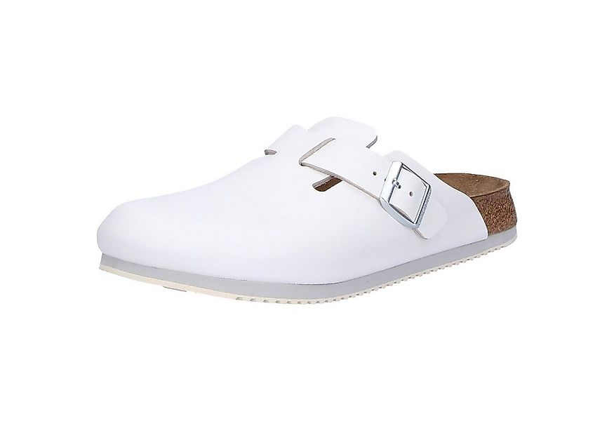 Birkenstock Professional Boston SL Pantolette weiß schmale Weite Sandale günstig online kaufen