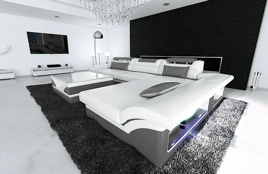 Sofa Dreams Ecksofa Couch Leder Sofa günstig online kaufen