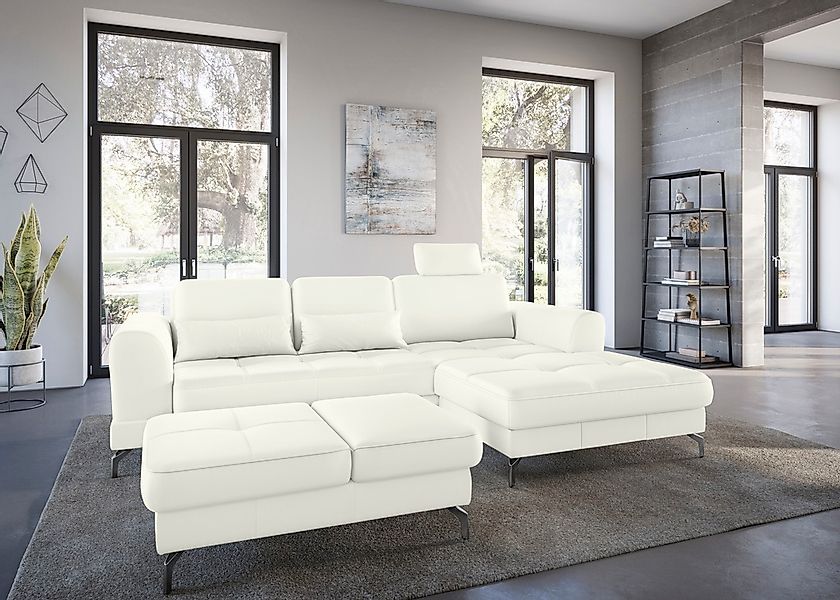 sit&more Ecksofa "Bendigo L-Form", inklusive Sitztiefenverstellung, Bodenfr günstig online kaufen