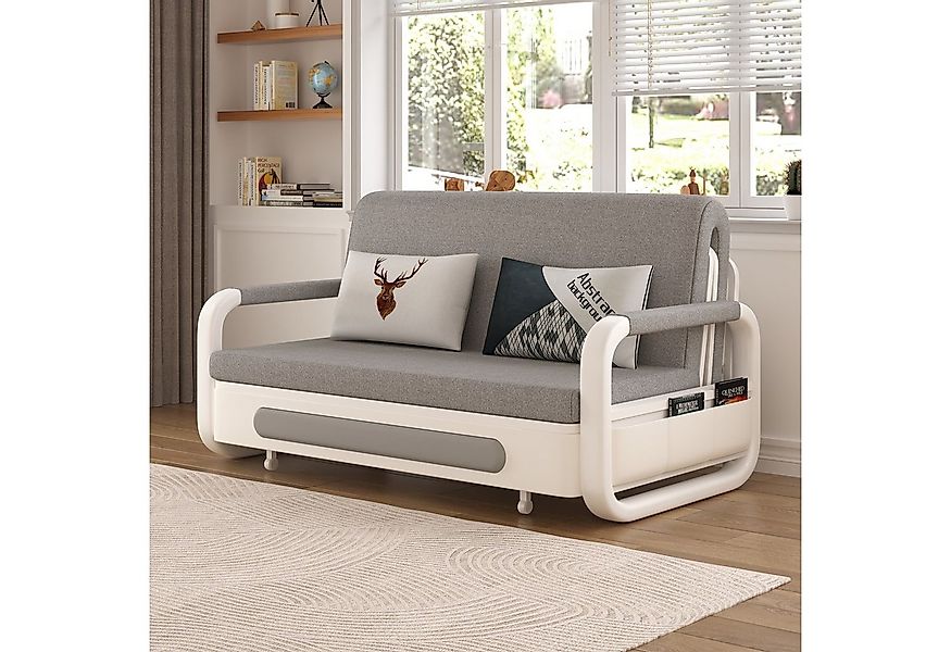 oleyluckidea Schlafsofa Ausziehbares Schlafsofa mit Stauraum und Latexmatra günstig online kaufen