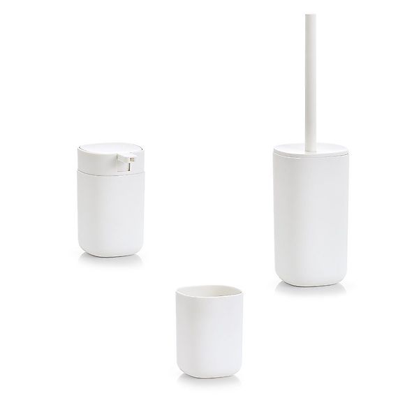 Zeller Present Badaccessoire-Set Zahnputzbecher, Kunststoff, weiß, günstig online kaufen