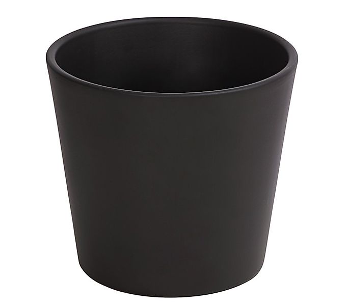Dehner Übertopf Basic Blumentopf, rund, Keramik, glasiert, klassisch schöne günstig online kaufen