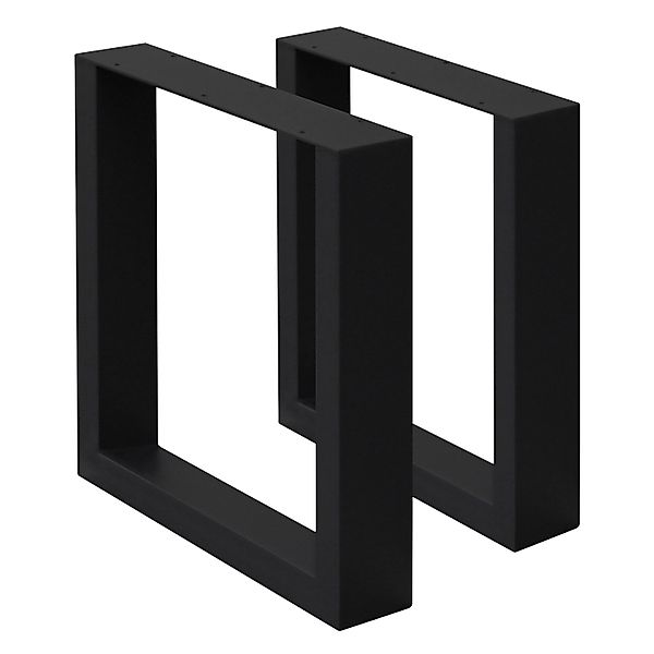 ECD Germany Tischbein 2x Tischkufen aus Vierkantprofilen aus pulverbeschich günstig online kaufen