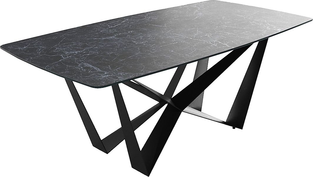 DELIFE Esstisch Edge, Bootsform Keramik Laminam® günstig online kaufen