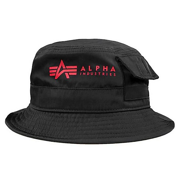 Alpha Industries Utility Bucket Hut One Size Black / Red günstig online kaufen