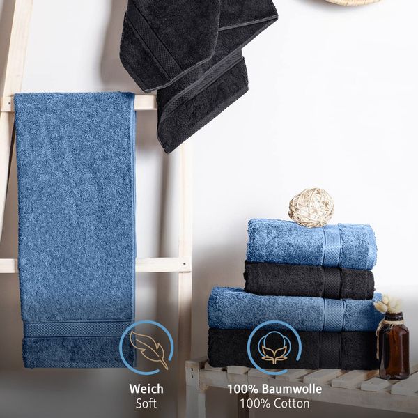 Komfortec Handtuch Set 100% Baumwolle, 2er günstig online kaufen