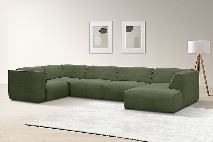 OTTO home Wohnlandschaft "Merid U-Form, jederzeit durch Module erweiterbar, günstig online kaufen