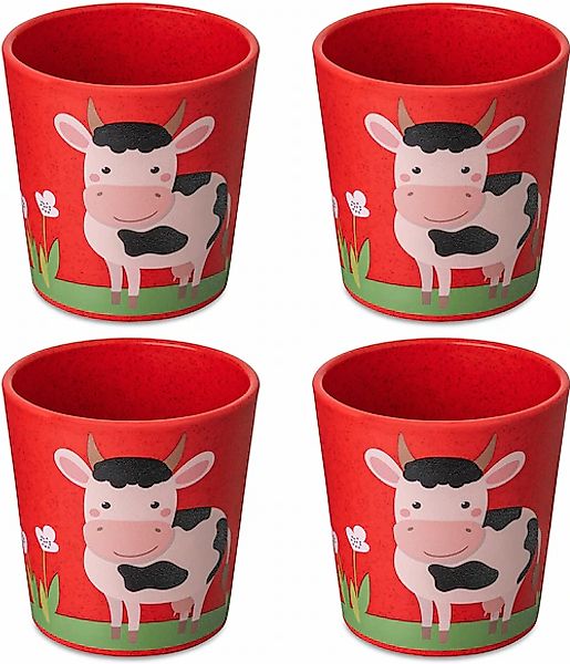 KOZIOL Kinderbecher »CONNECT CUP S FARM«, (Set, 4 tlg., 4x Becher 190ml), 1 günstig online kaufen