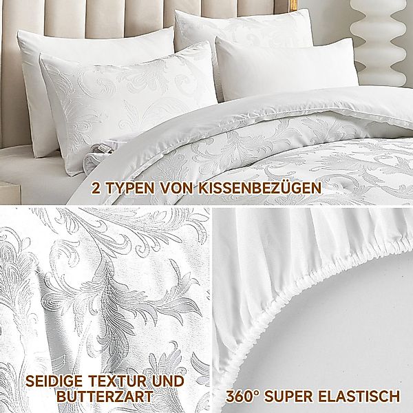 HOMELUX Bettwäsche 180x200 6teilig Steppdecke 220x240 günstig online kaufen
