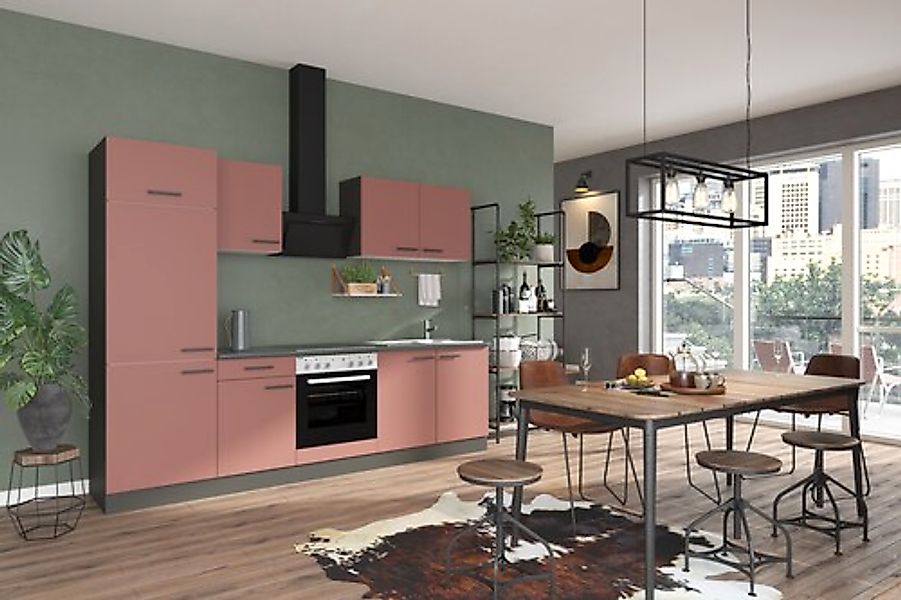 OPTIFIT Küchenzeile »Palma« Breite 270 cm, wahlweise mit E-Geräten, seitenv günstig online kaufen