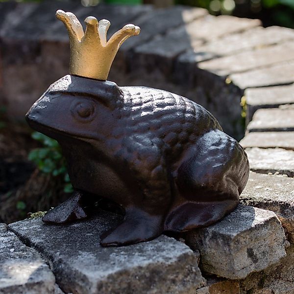 Antikas Gartenfigur Skulptur Froschkönig, Frosch aus günstig online kaufen