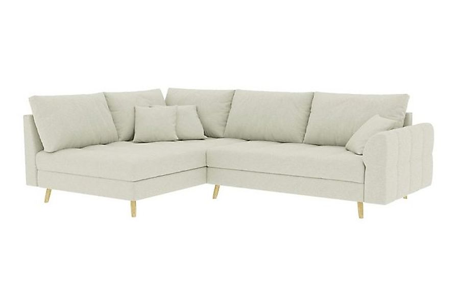 99rooms Ecksofa Bella, Sofa L-Form mit Hocker, links oder rechts bestellbar günstig online kaufen