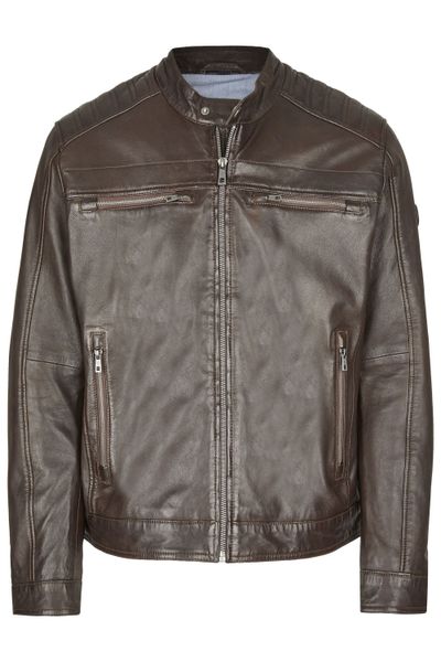 bugatti Lederjacke BUAMADEO (1-St) mit Stehkragen günstig online kaufen