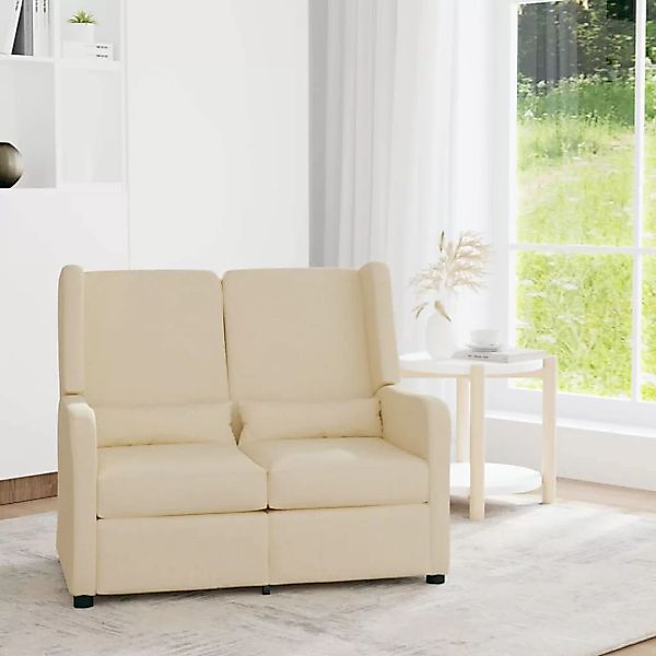 Vidaxl Relaxsofa 2-sitzer Creme Stoff günstig online kaufen