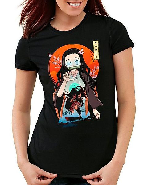 style3 T-Shirt Nezuko Kamado demon slayer anime japan manga cosplay günstig online kaufen