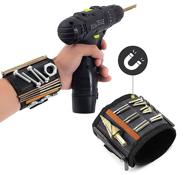 Albyiat Magnet-Werkzeugleiste Magnetarmband für Handwerker 15 starke Magnet günstig online kaufen