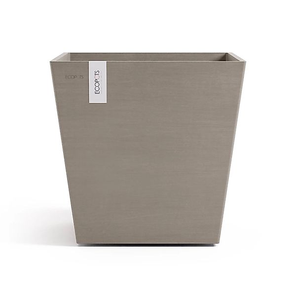 Ecopots Pflanztopf Rotterdam Braungrau 45,4 cm x 44 cm günstig online kaufen