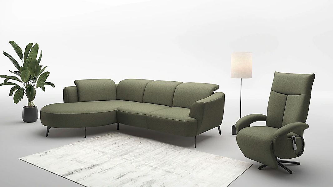 sit&more Ecksofa "Zoe", ink.Sitztiefenverstellung, wahlweise mit Kopfteilve günstig online kaufen