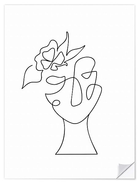 Posterlounge Wandfolie, Das Gesicht der Blume, günstig online kaufen