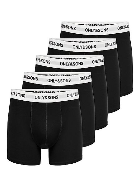 ONLY & SONS Boxershorts ONSTREY SOLID BOXER 5PACK OTL (Packung, 5-St) günstig online kaufen