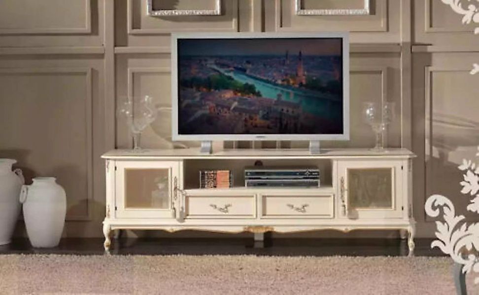 JVmoebel TV-Schrank Beige rtv Ständer Sideboard mit Regale TV-Schrank (1-St günstig online kaufen