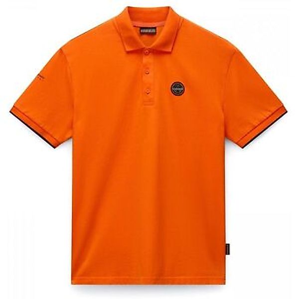 Napapijri  T-Shirts & Poloshirts E-BADGE NP0A4IDA-A001 ORANGE RED günstig online kaufen