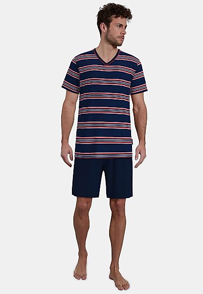 GÖTZBURG Shorty "Glasgow" gestreift, kurz, V-Ausschnitt, mit Gesäßtasche, B günstig online kaufen