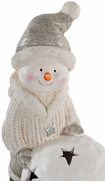 Myflair Möbel & Accessoires Schneemann »Weihnachtsdeko« mit LED Beleuchtung günstig online kaufen