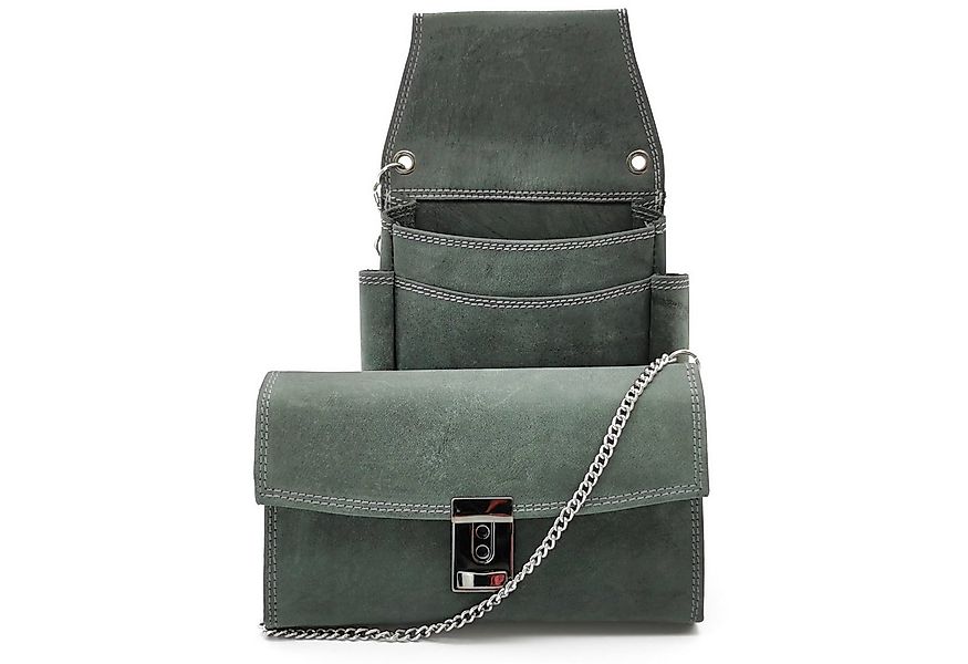 Ella Eisvogel Kellnerbörse Profi Kellnerbörsen-Set "grau" mit Kette und Hal günstig online kaufen