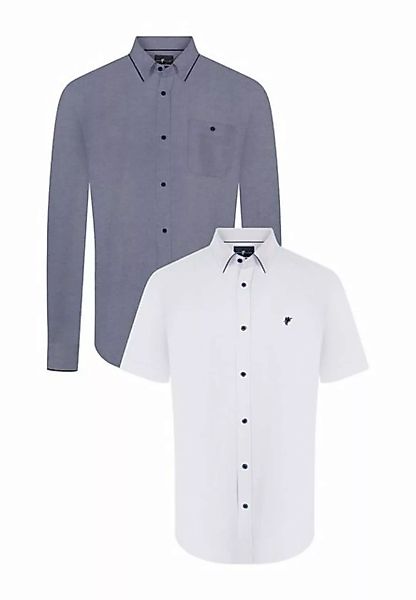DENIM CULTURE Langarmhemd UGO (2-tlg) günstig online kaufen