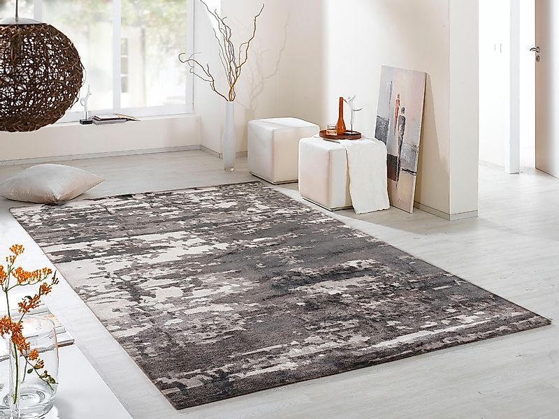 Musterring Teppich   ¦ grau ¦ Viskose ¦ Maße (cm): B: 140 H: 1,2 Teppiche > günstig online kaufen