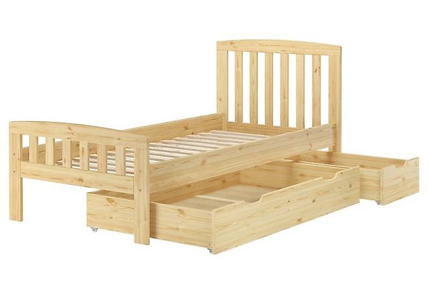 ERST-HOLZ Bett Kieferbett Einzelbett Holzbett 90 x 200 Kiefer Massiv Natur, günstig online kaufen