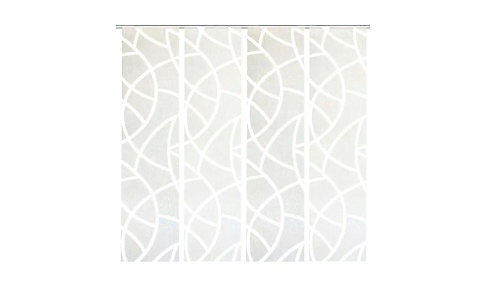 HOME WOHNIDEEN Schiebegardine "CASSÉ" Paneelwagen 4 Stk. tlg. Dekostoff, mi günstig online kaufen