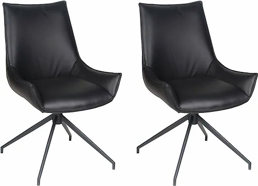 Home affaire Esszimmerstuhl »Firenze« (Set) 2 Stk.Drehstuhl Firenze black günstig online kaufen