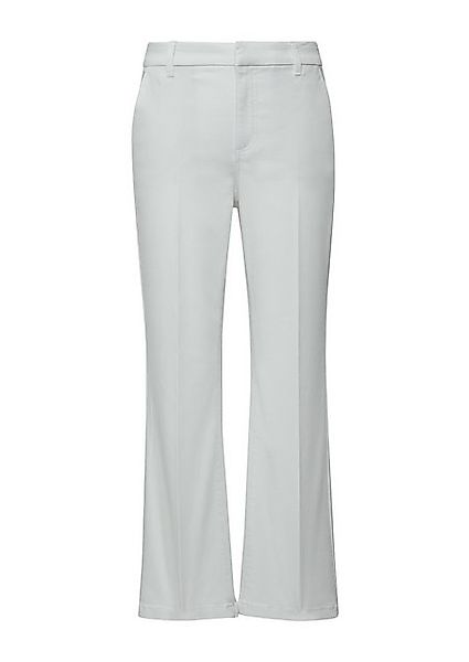 Comma 7/8-Hose Weiße Crop-Jeans mit Flared Leg günstig online kaufen