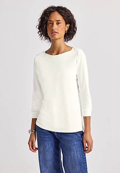 STREET ONE 3/4-Arm-Shirt aus reiner Baumwolle günstig online kaufen