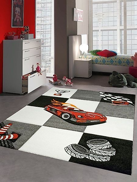 Carpetia Kinderteppich Kinderteppich Jungen Kinderzimmerteppich Auto günstig online kaufen