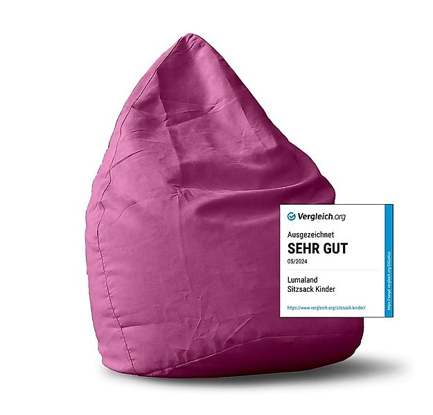 Lumaland Sitzsack Luxury XL Sitzsack (1 St), Microvelours Beanbag extra wei günstig online kaufen