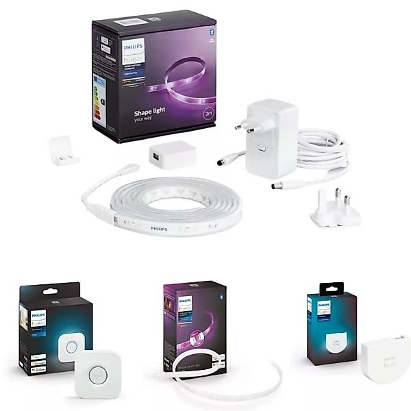 Philips Hue Bluetooth Lightstrip Plus White & Color Ambiance Starter-Set in günstig online kaufen